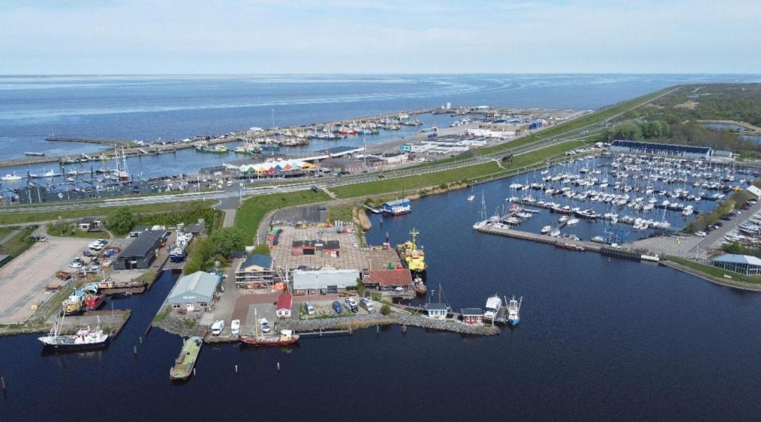 Waterhuisjes Op De Pier Van Lauwersmeerplezier! Lauwersoog Kültér fotó